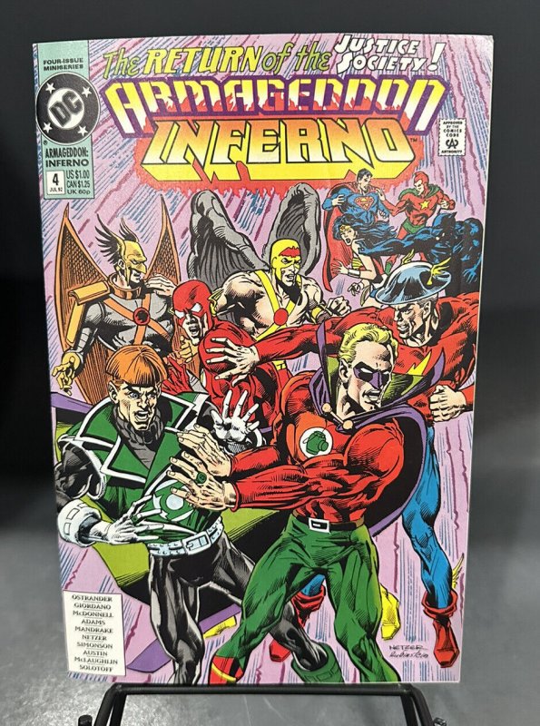 ARMAGEDDON: INFERNO 1-4 VF-/VF+ DC COMICS 1992