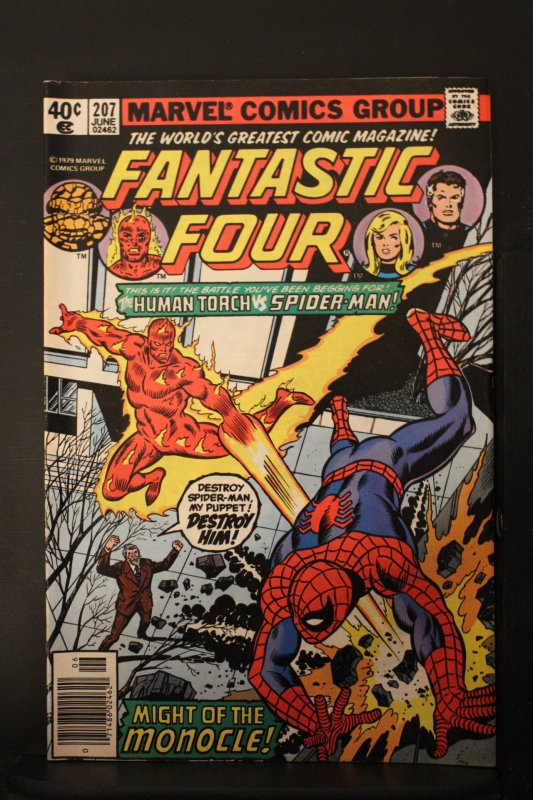 Fantastic Four #207 (1979) High-Grade VF/NM Spider-Man X-Over key wow!