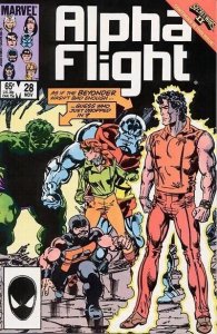 Alpha Flight #28 Marvel Comics Secret Wars II Tie-In Very Fine Condition