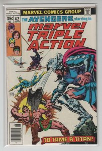 MARVEL TRIPLE ACTION (1972 MARVEL) #42 VF+ A97278