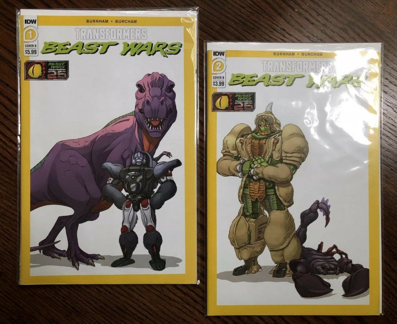 Transformers Beast Wars #1 & #2 EXCELLENT! Dan Schoening Covers 2021 IDW