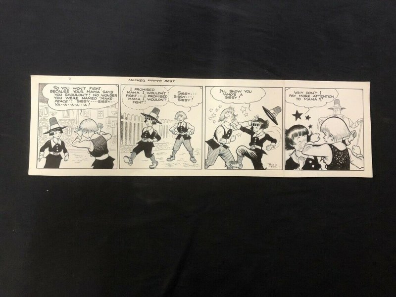 Fred Fox Original Daily Comic Strip Art #7- unpublished?