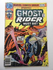 Ghost Rider #19 (1976) GD Condition moisture stain
