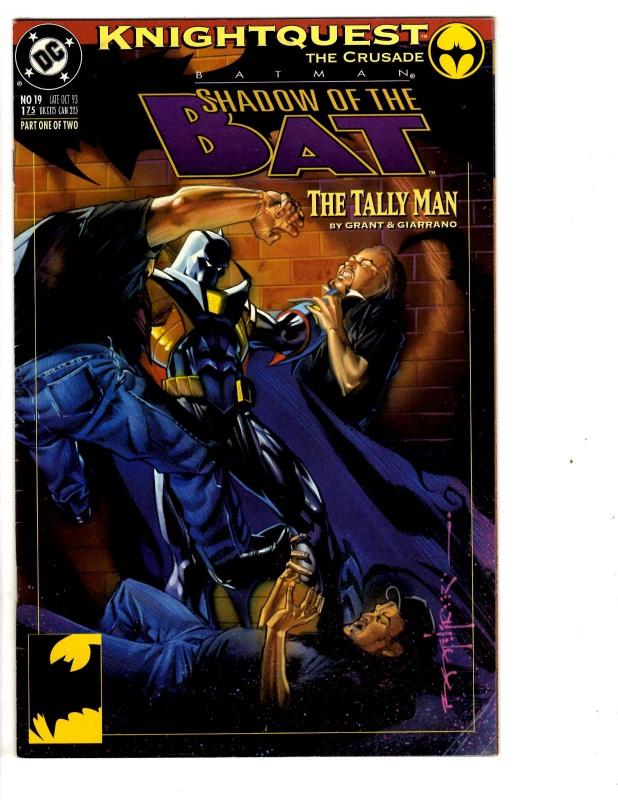 7 Batman Shadow of the Bat DC Comic Books # 2 4 11 12 17 18 19 Azrael Robin WM2