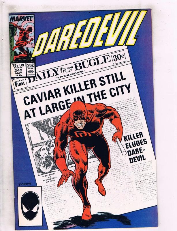 6 Daredevil Marvel Comic Books # 238 239 240 241 242 243 Bullseye Kingpin WT3