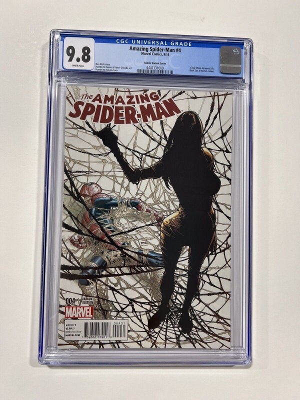 Amazing Spider-Man 4 CGC 9.8 2014 Marvel Comics Ramos Variant Cover