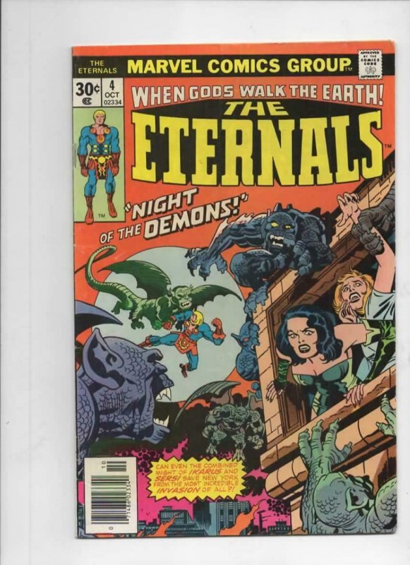 ETERNALS #4, FN, Jack Kirby, Marvel, Night of the Demons, 1976