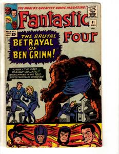 Fantastic Four # 41 VG Marvel Comic Book Thing Dr. Doom Human Torch Inhumans FH2