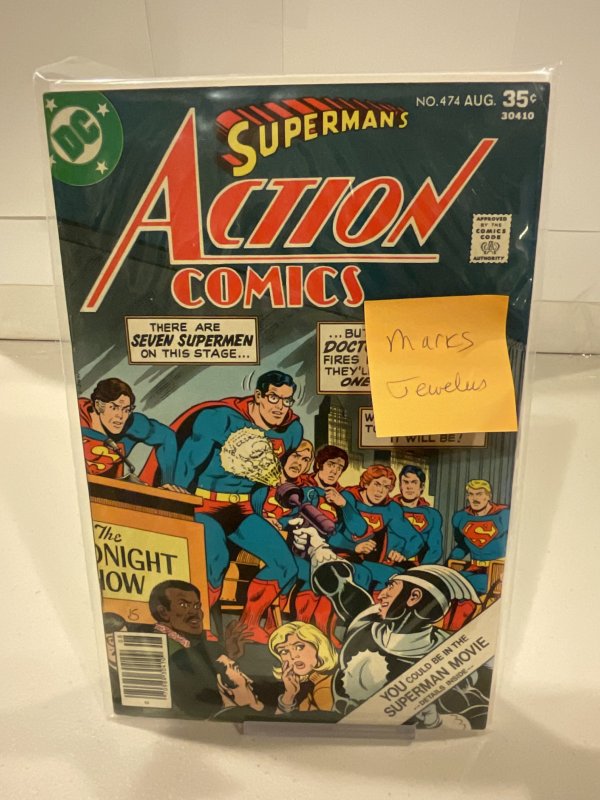 Action Comics #474   F/VF  Mark Jewelers Insert!  1977