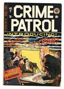 Crime Patrol #7 1948- EC Comics- 1st issue- Intro Captain Crime VG 