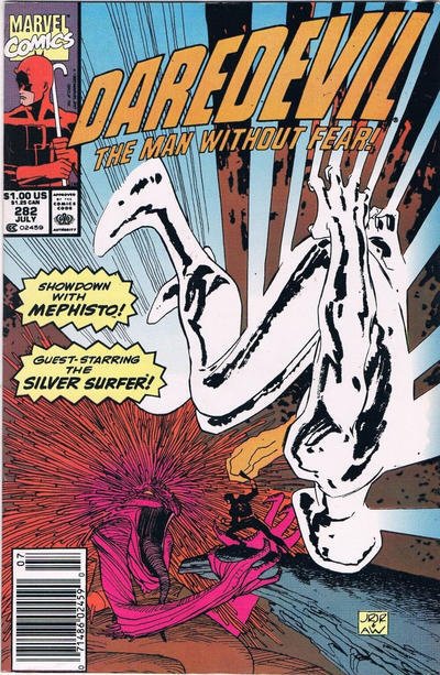 Daredevil #282 (Newsstand) VG ; Marvel | low grade comic Silver Surfer Mephisto
