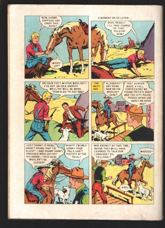 Gene Autry's Champion #13 1954-Dell-Gene's famous horse-Champion fights crime-VG