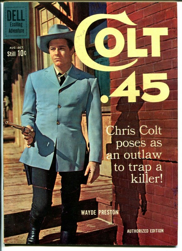 Colt .45 #6 1960-Dell-Wayde Preston TV photo-Alex Toth-FN