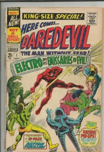 Daredevil Annual #1 ORIGINAL Vintage 1967 Marvel Comics Electro 