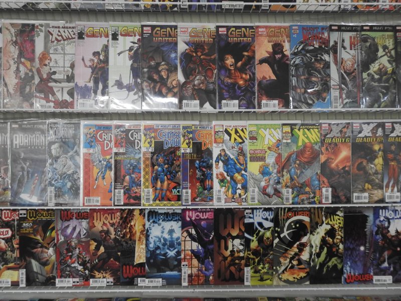 Huge Lot 190+ Comics W/ Wolverine, X-Men, +More! Avg VF- Condition!