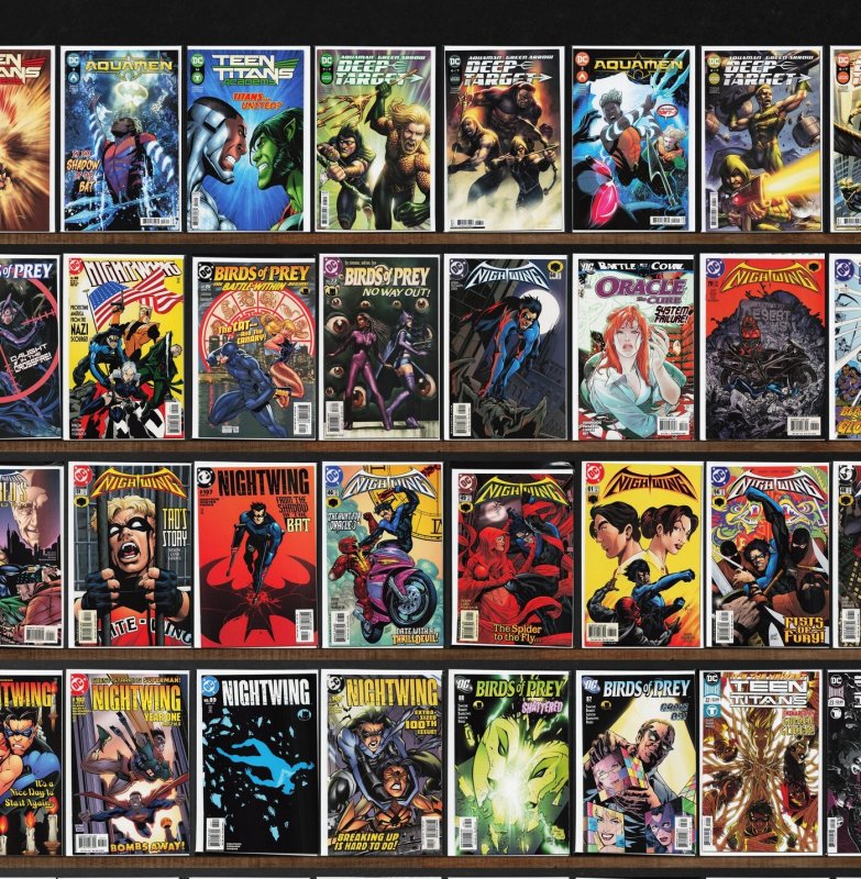 Huge Lot 150+ Comics with Nightwing, Aquaman, Titans United & More!