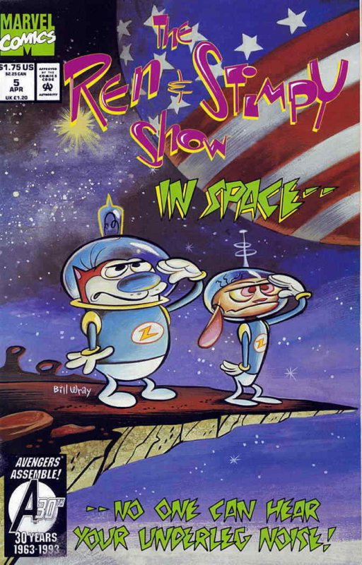 Ren And Stimpy Show #5 VF; Marvel | save on shipping - details inside