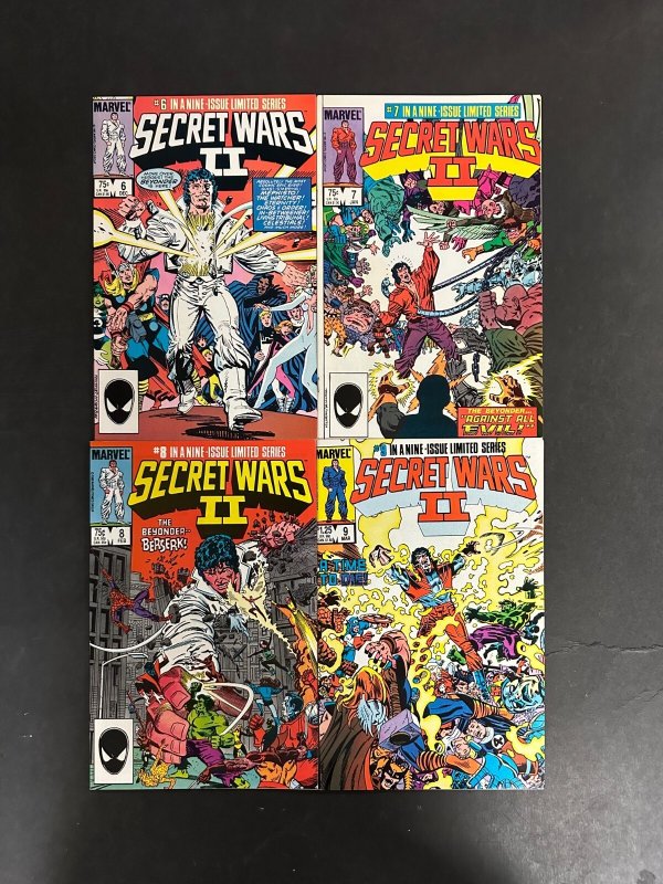 Secret Wars II (1985) #1-9 NM (9.4+) complete Set