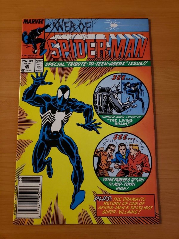 Web of Spider-Man #35 Newsstand Edition ~ NEAR MINT NM ~ (1988 Marvel) 