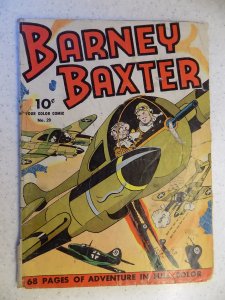 BARNEY BAXTER # 20 FOUR COLOR NAZI WAR COVER PRE WW2 SCARCE