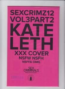 Sex Criminals #12 - Kate Leth XXX Variant Sealed in Polybag (9.0/9.2) 2015