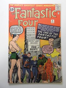 Fantastic Four #9 (1962) VG- Condition