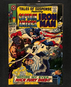 Tales Of Suspense #92 Nick Fury Avengers Appearance!