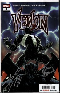 Venom #1 (2018) Signed by Cates and Stegman with COA!