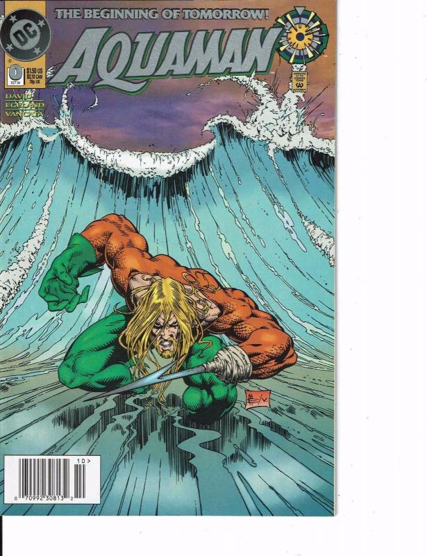 Lot Of 2 DC Comic Books Aquaman #0 and Shadow Cabinet #1  ON2