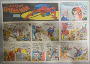 Spiderman Sunday #2 by Stan Lee & John Romita from 1/9/1977 Size 11 x 15 inches