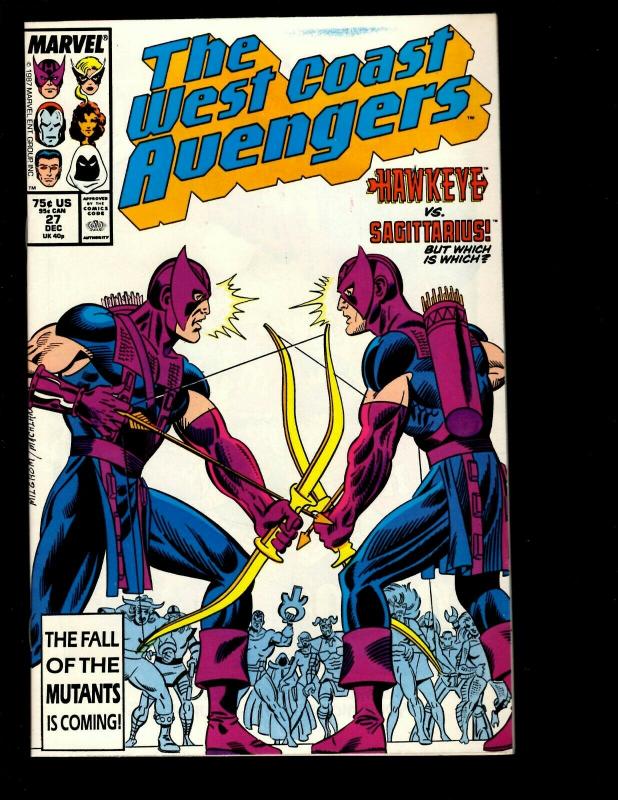 11 West Coast Avengers Marvel Comics # 25 26 27 28 29 30 31 32 33 34 35 GK6