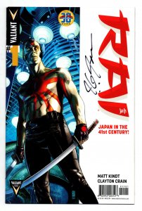 Rai #1 Exclusive Cards Comics and Collectibles  Variant - signed J G Jones - NM