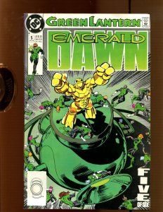 Green Lantern: Emerald Dawn #5 - The Test! (8.5) 1990