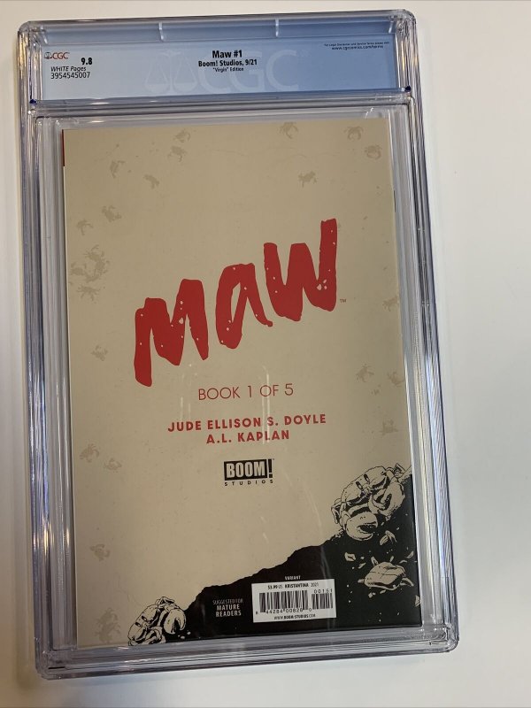 Maw (2021) # 1  (CGC 9.8) Virgin Variant Cover | Census=3