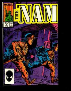 Lot of 12 The 'Nam Marvel Comic Books 1 2 3 4 5 6 7 8 9 10 11 12 Vietnam War DS1