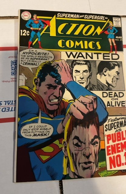 Action Comics #374 (1969) Neal Adam's  cover Fn:VF