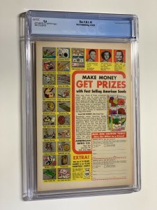 F.B.I. 1 cgc 9.6 ow/w pages dell 1965 FBI