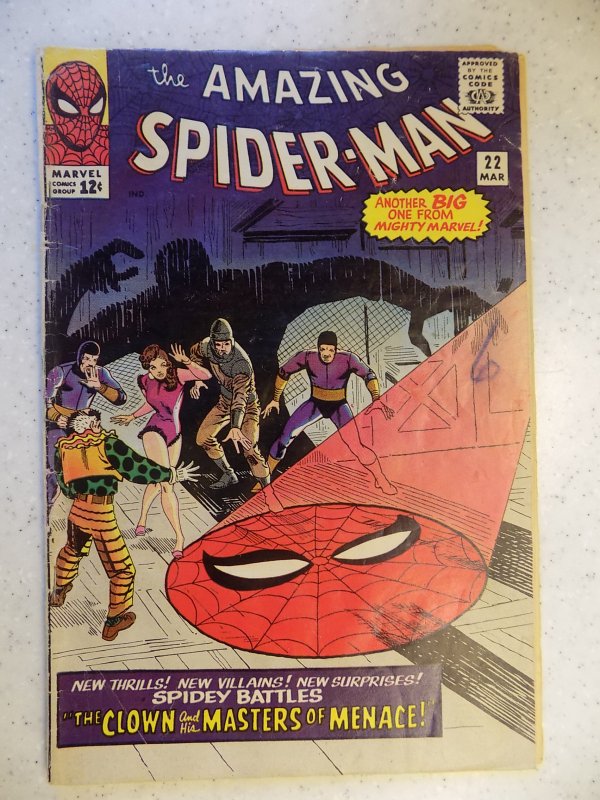 AMAZING SPIDER-MAN # 22 MARVEL ACTION ADVENTURE LOWER GRADE STAPLED