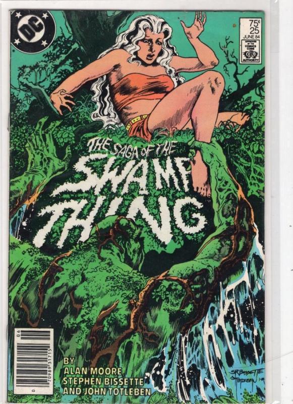 SAGA OF THE SWAMP THING #25, VF, Alan Moore, DC 1982 1984 John Constantine