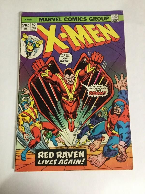 X-Men 92 Vg- Very Good- 3.5 Tracing Damage Marvel 