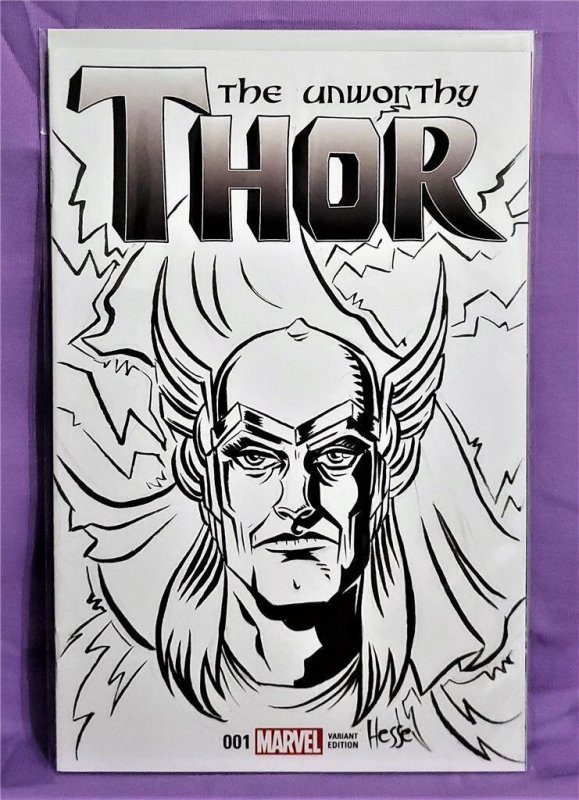 The Unworthy THOR #1 Signed Remarked by Erica Hesse Marvel Comics