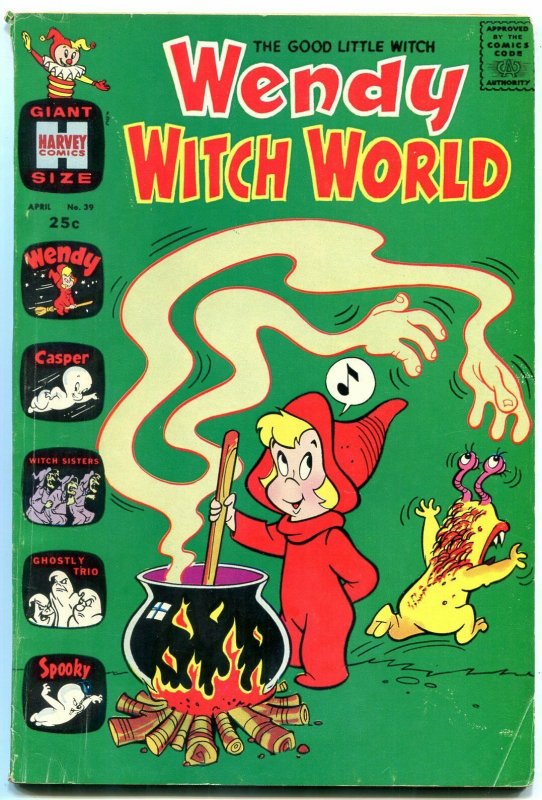 WENDY WITCH WORLD #39 1971-HARVEY COMICS SPOOKY CASPER VG