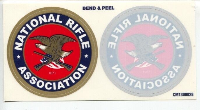National Rifle Association-NRA-Bend & Peek Sticker 1980's-2 stickers-