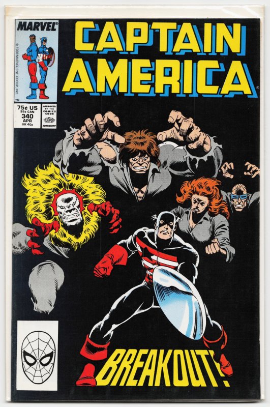 Captain America #340 (1988) Captain America