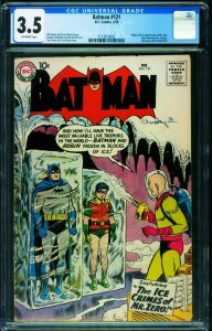 BATMAN #121 CGC 3.5-1959-FIRST MR. FREEZE-KEY-2112813002