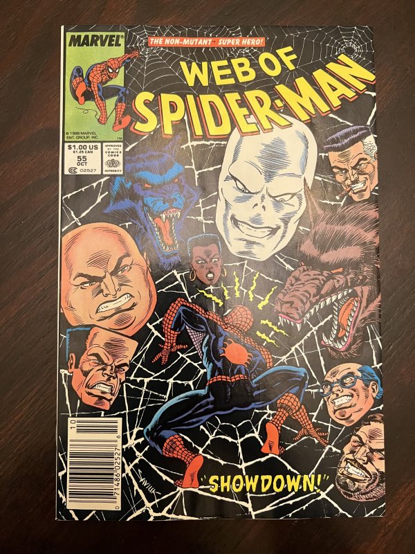 Web of Spider-Man #55 Newsstand Edition (1989) - NM