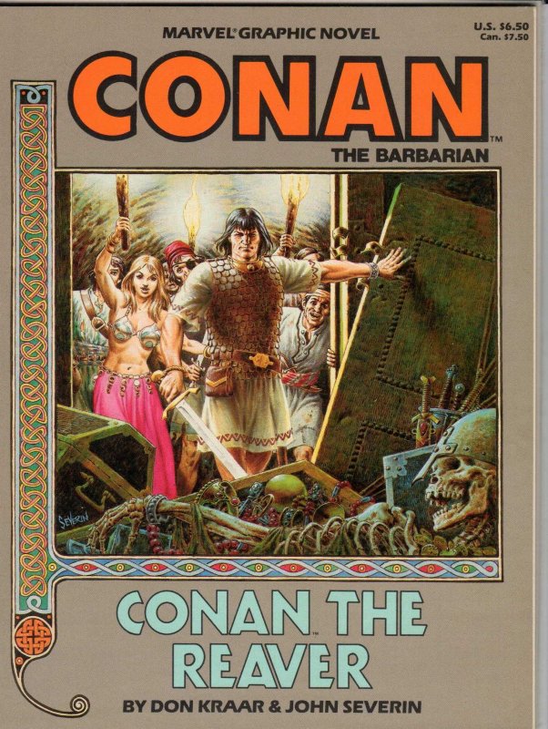 Marvel Graphic Novel #28 (1987)  CONAN THE REAVER 9.4 NM