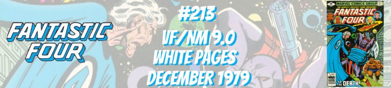 Fantastic Four 213 VF+ 8.5 Terrax Marvel 1979