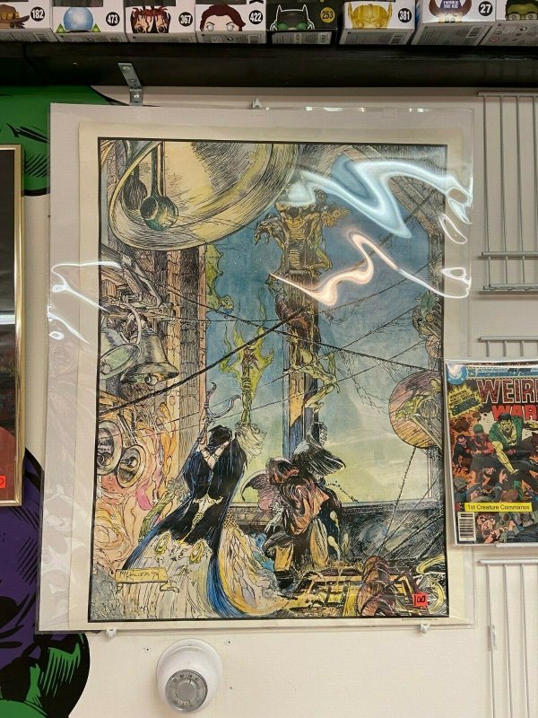 Wizards Knell Print by Mike Kaluta 1974 Rare HTF