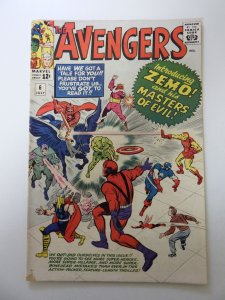 The Avengers #6 (1964) VG condition